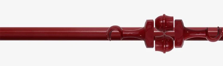Kit Simples Grosso 28mm Metal no acabamento Mogno